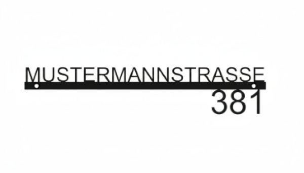 Hausnummer mit Style